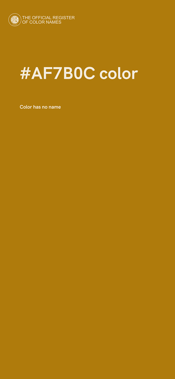 #AF7B0C color image