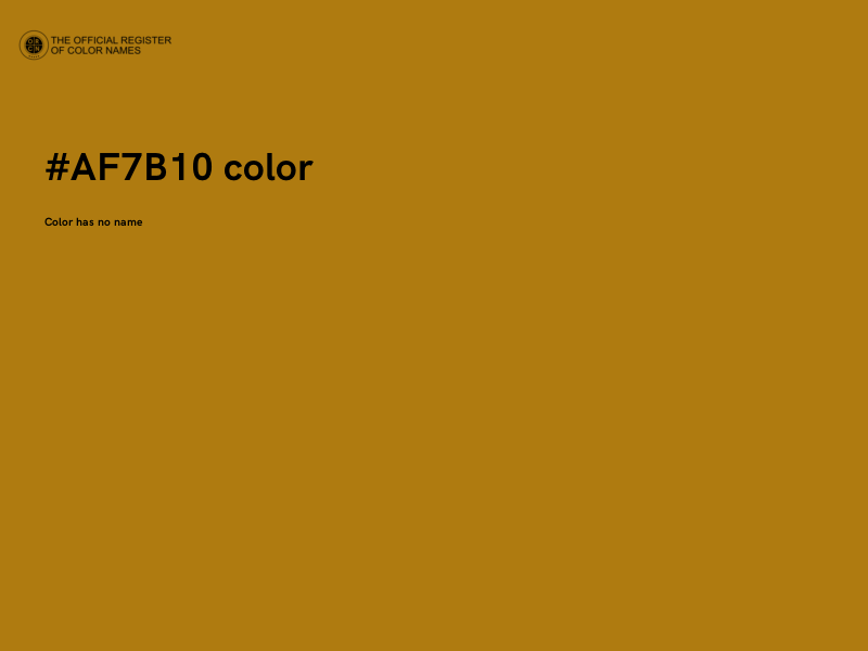 #AF7B10 color image