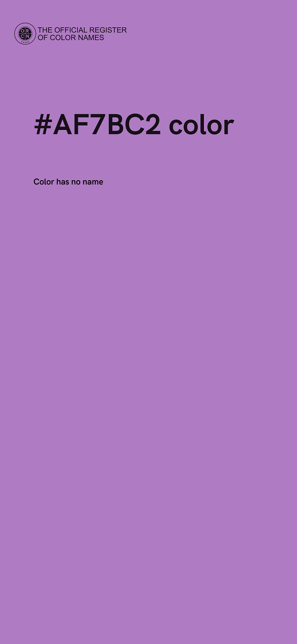 #AF7BC2 color image