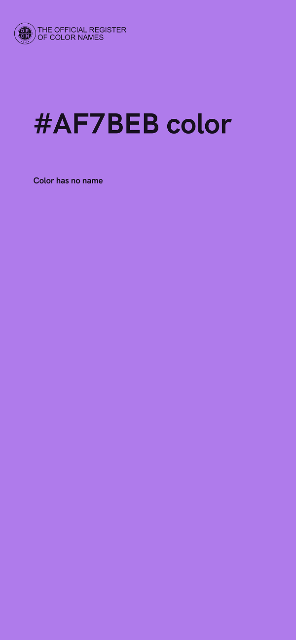 #AF7BEB color image