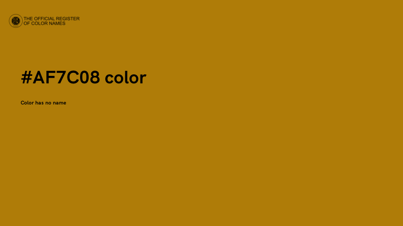 #AF7C08 color image
