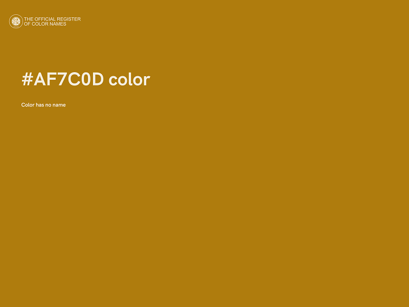#AF7C0D color image