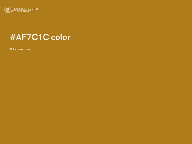 #AF7C1C color image