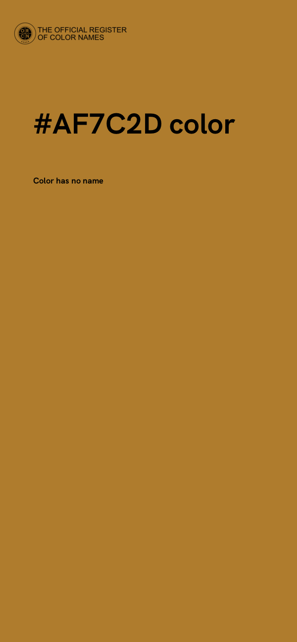 #AF7C2D color image