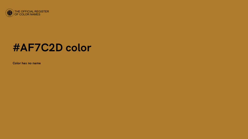 #AF7C2D color image