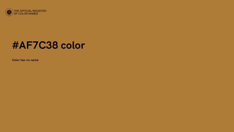 #AF7C38 color image