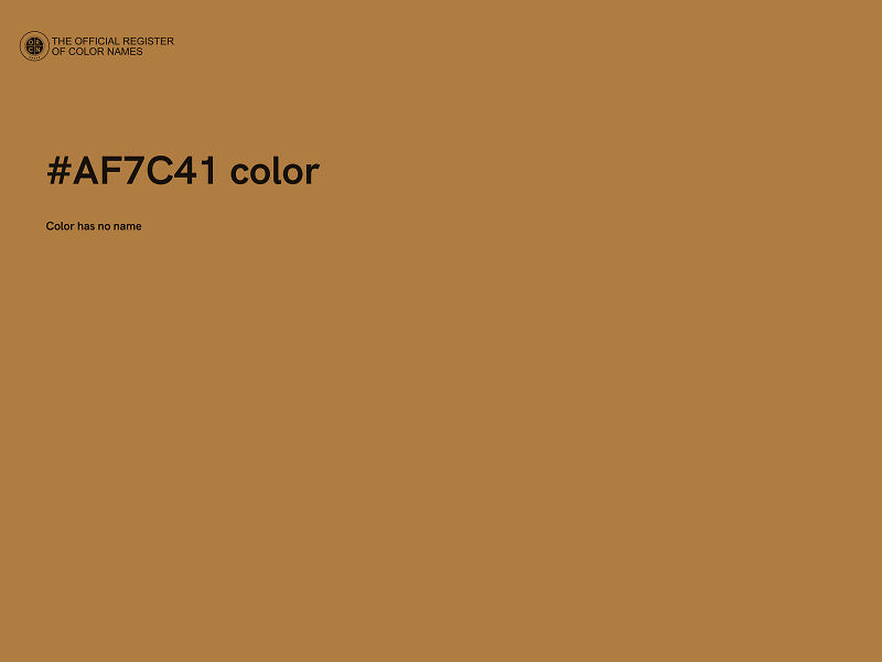 #AF7C41 color image