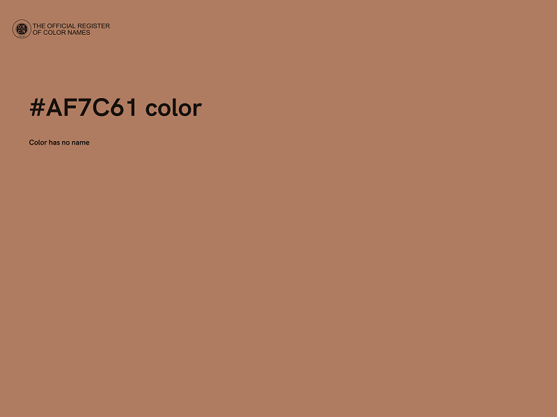 #AF7C61 color image