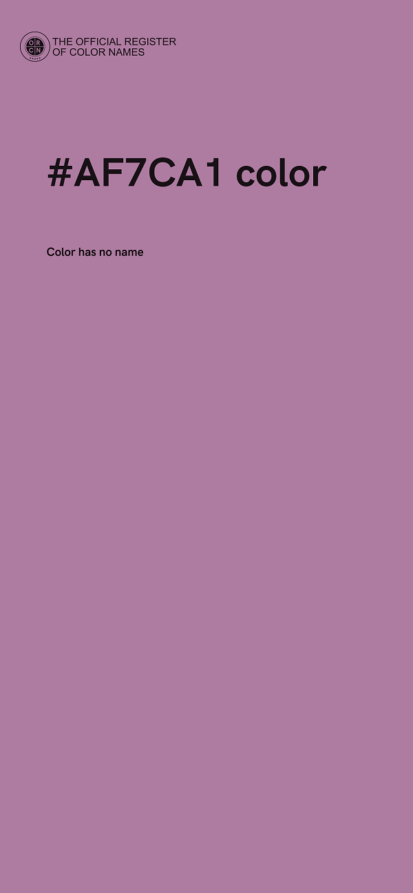 #AF7CA1 color image