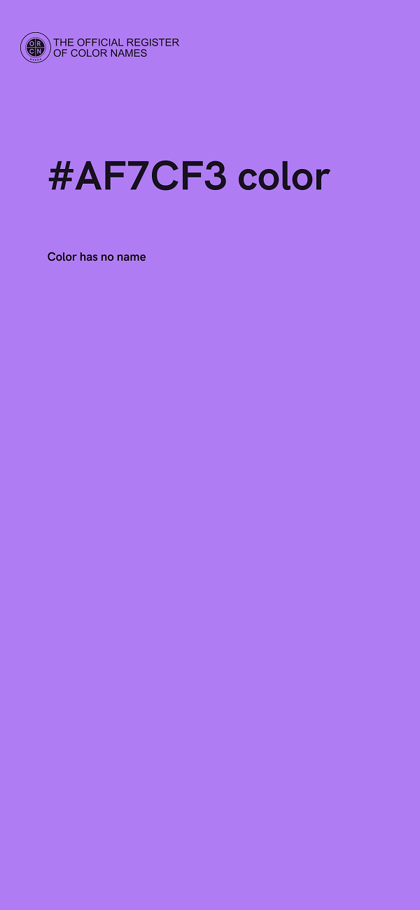 #AF7CF3 color image