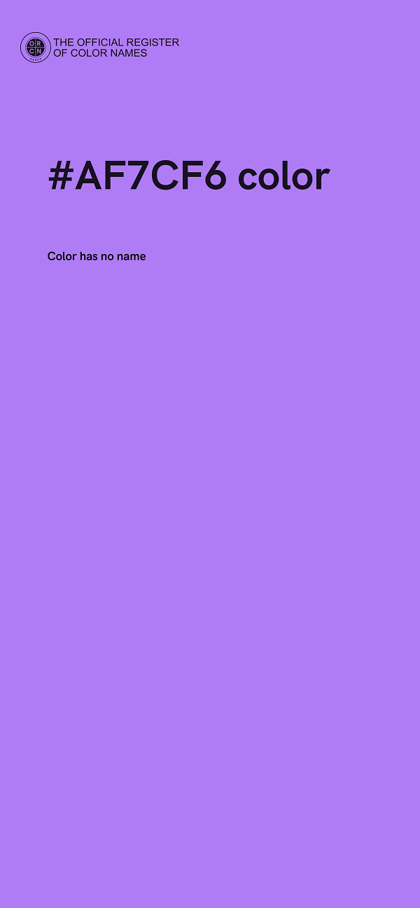 #AF7CF6 color image