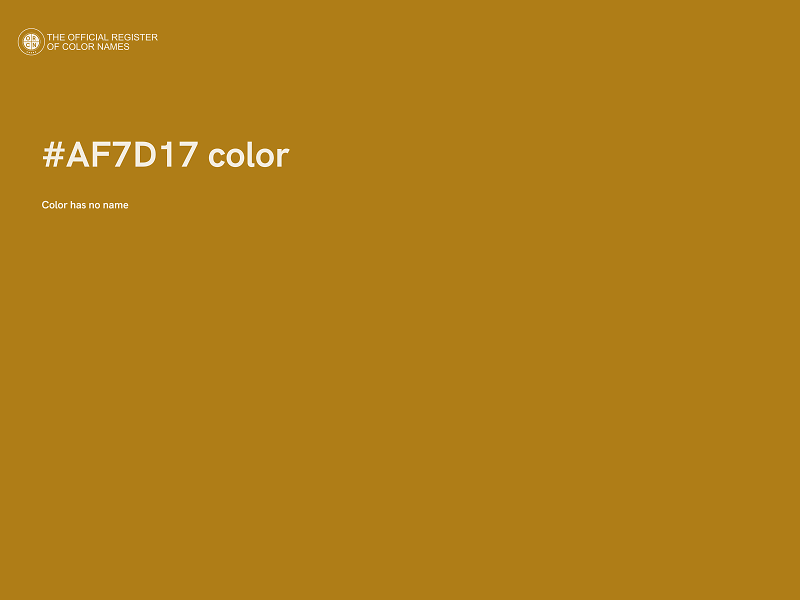 #AF7D17 color image