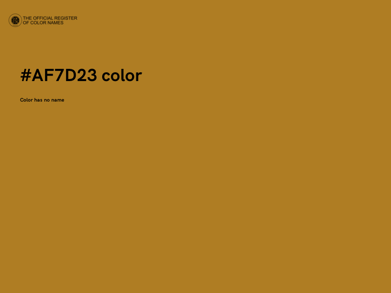 #AF7D23 color image