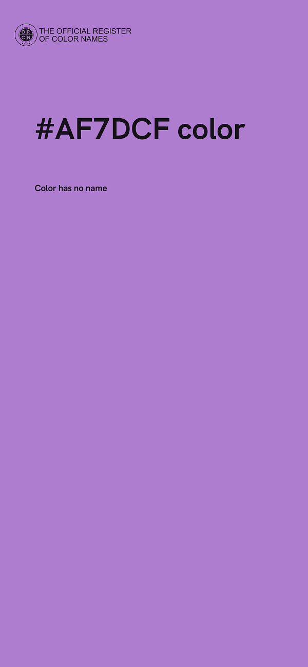 #AF7DCF color image