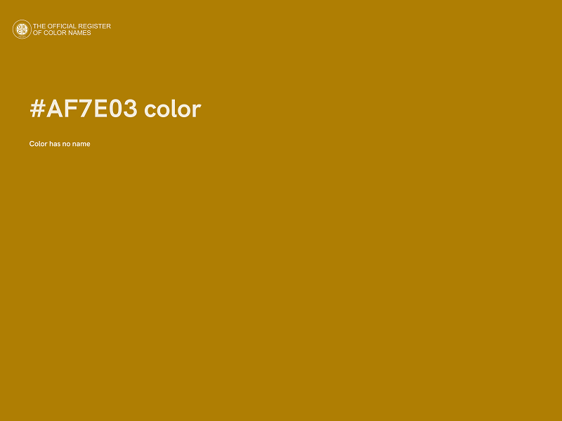 #AF7E03 color image