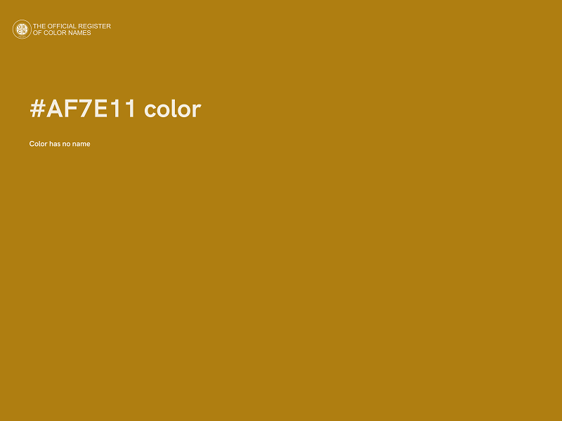 #AF7E11 color image