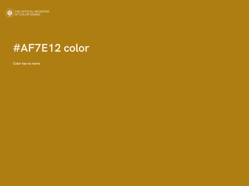 #AF7E12 color image