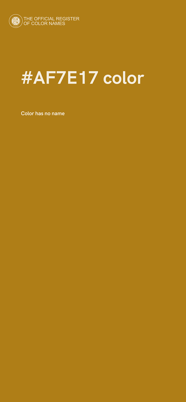 #AF7E17 color image