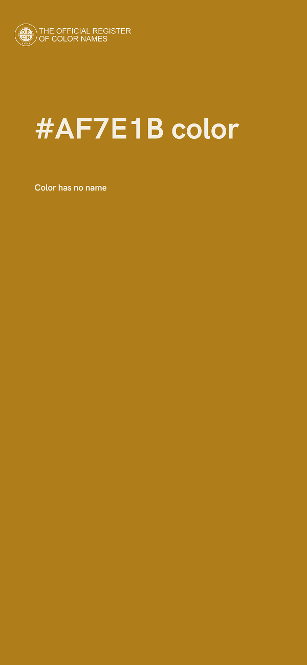 #AF7E1B color image