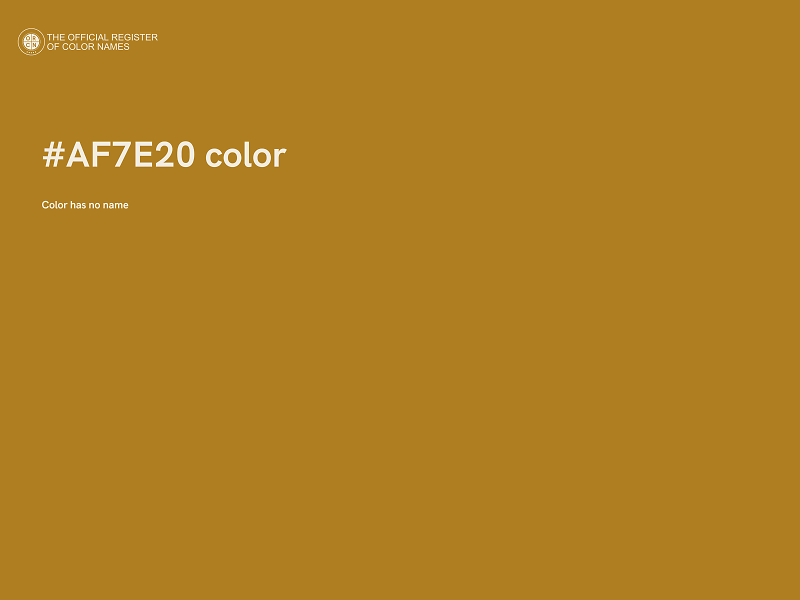 #AF7E20 color image