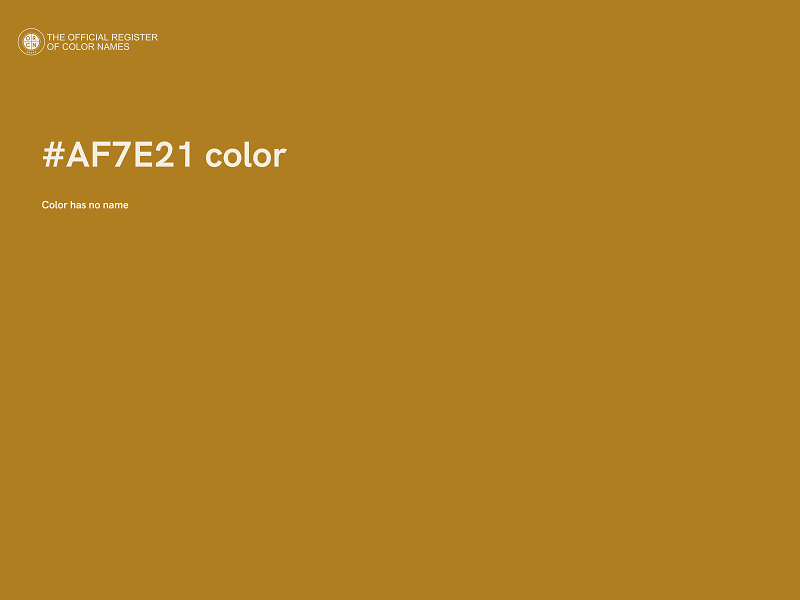 #AF7E21 color image