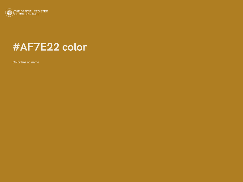 #AF7E22 color image