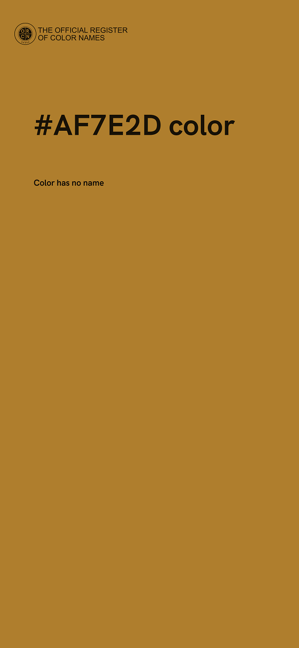 #AF7E2D color image