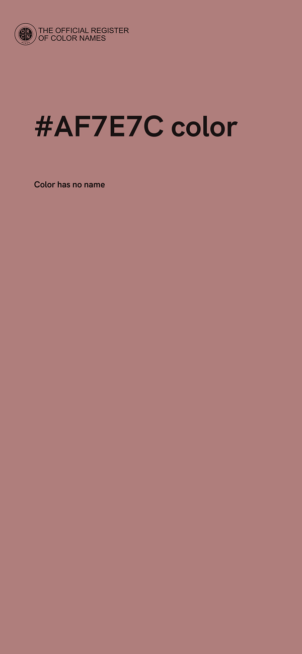 #AF7E7C color image