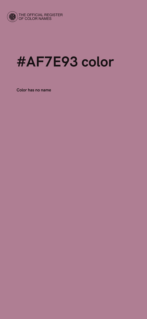 #AF7E93 color image