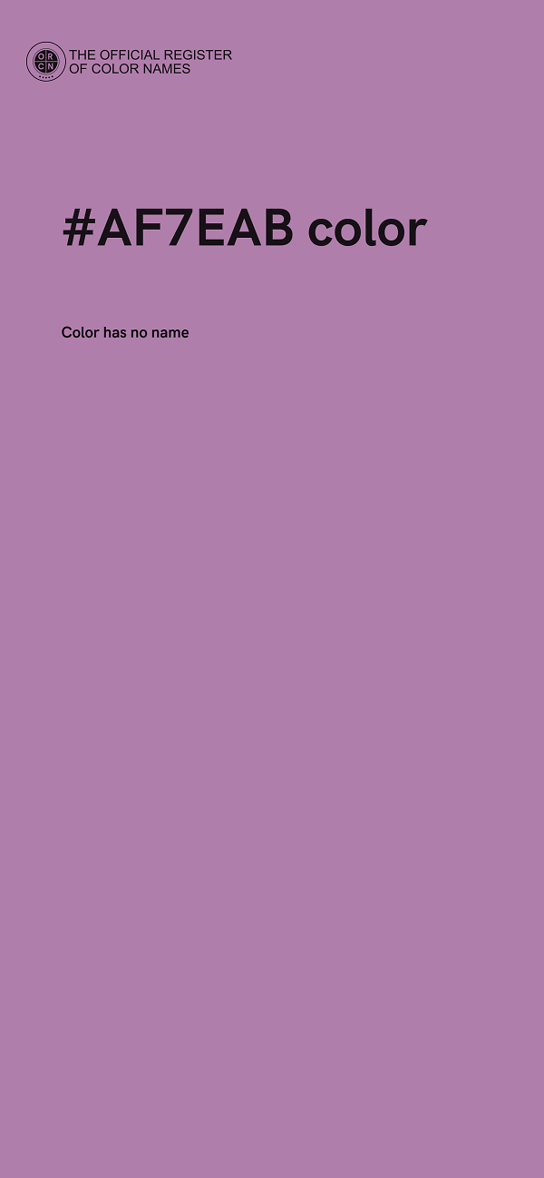 #AF7EAB color image