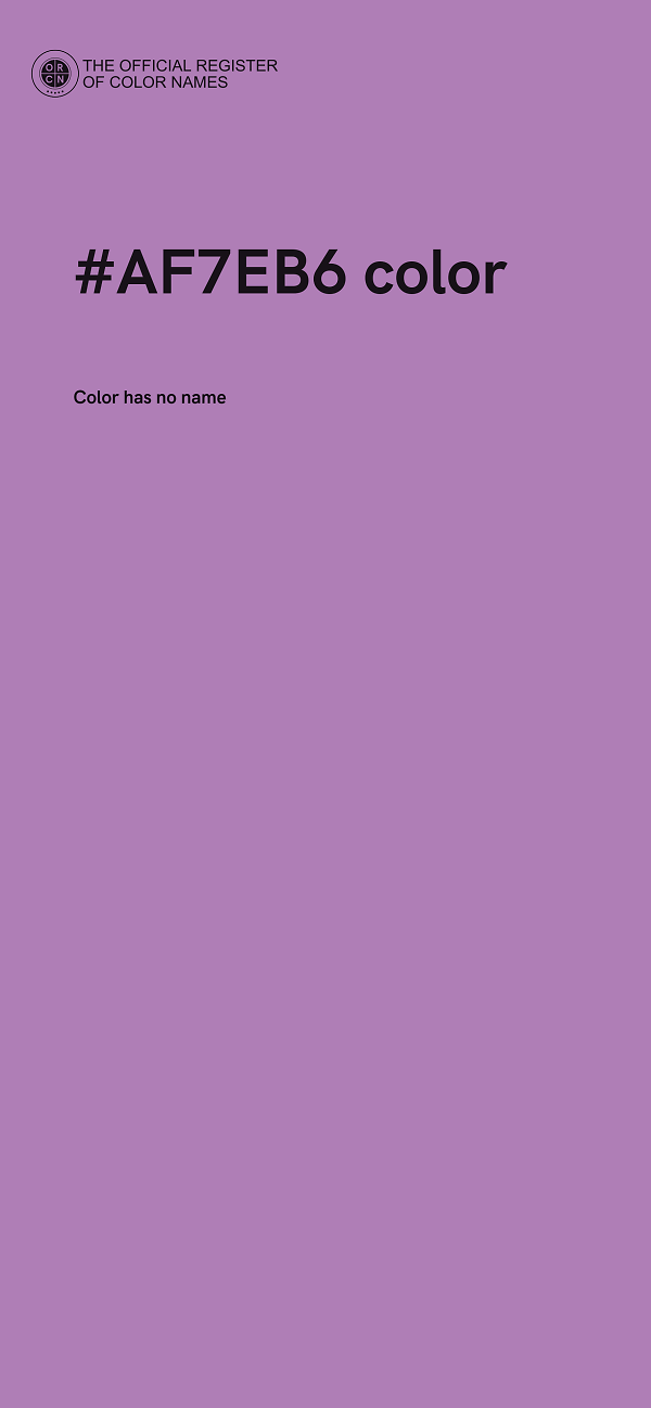 #AF7EB6 color image