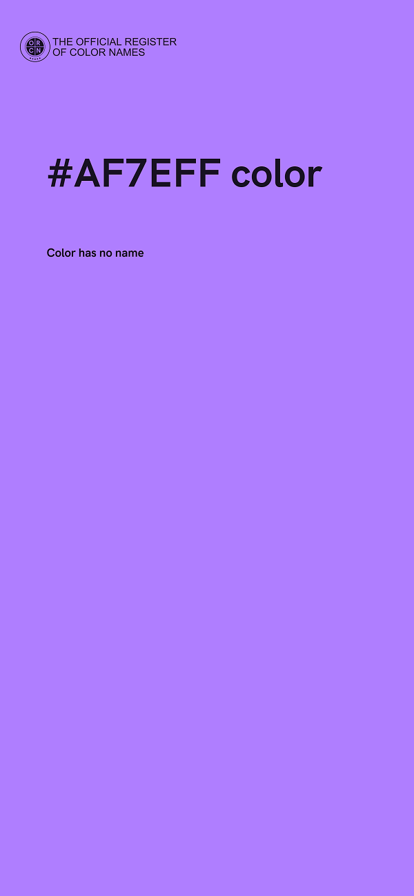 #AF7EFF color image