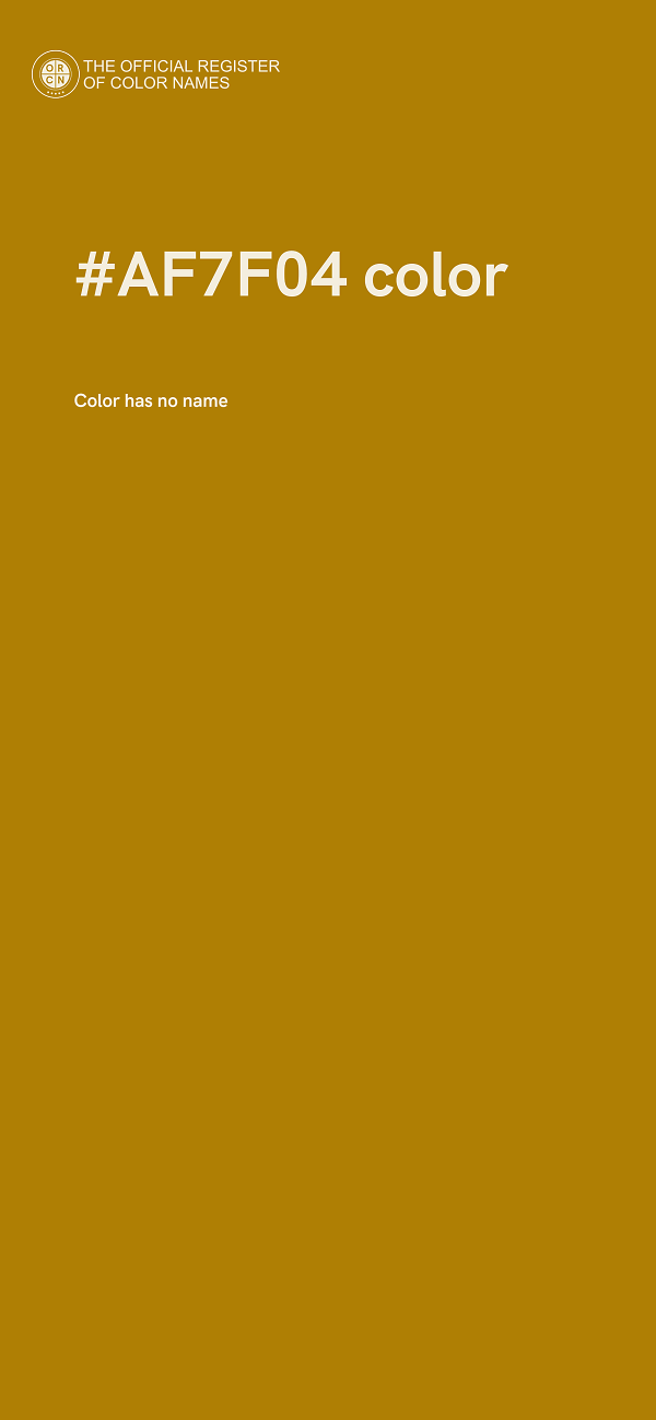 #AF7F04 color image