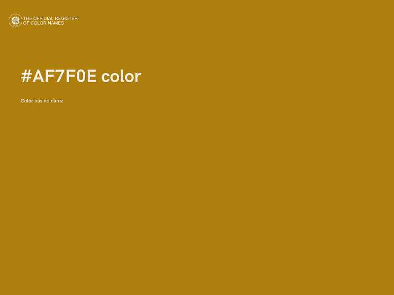 #AF7F0E color image