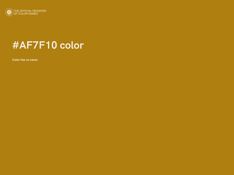 #AF7F10 color image