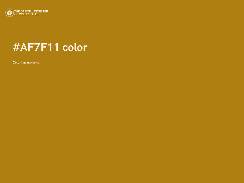 #AF7F11 color image