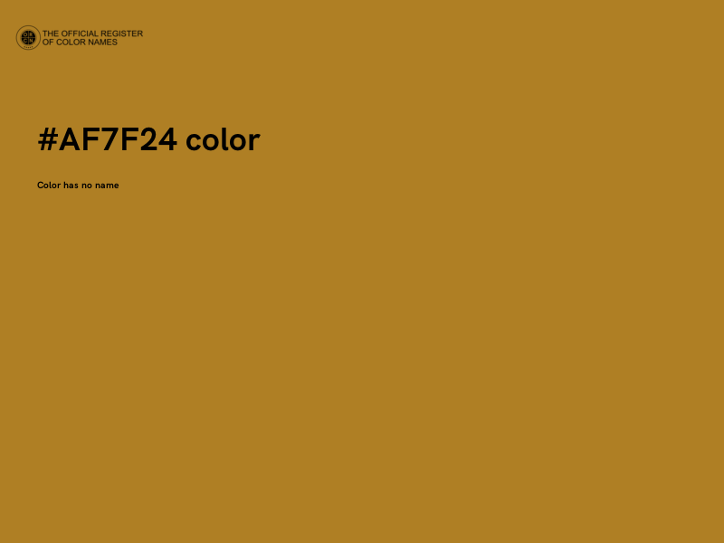 #AF7F24 color image