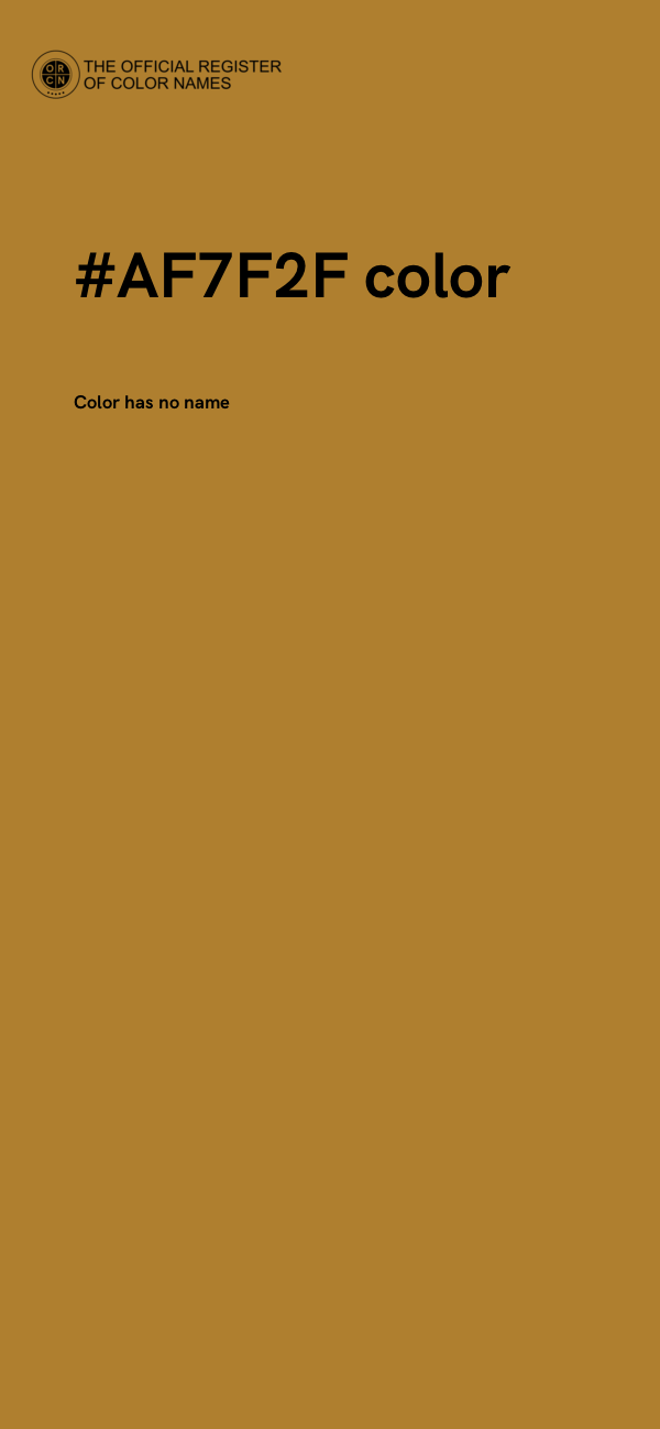 #AF7F2F color image