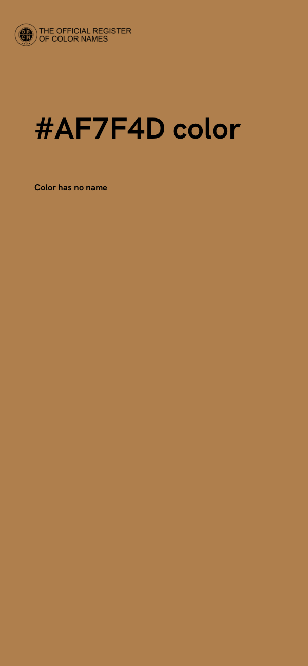 #AF7F4D color image