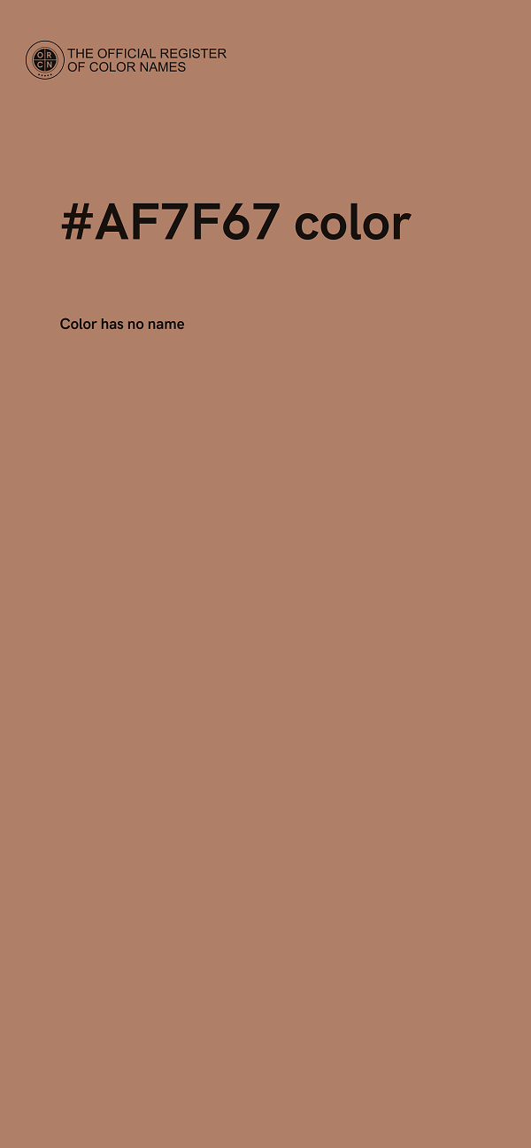#AF7F67 color image