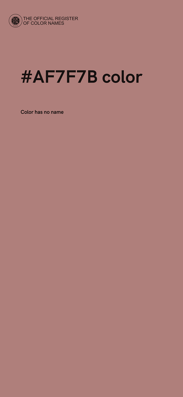 #AF7F7B color image