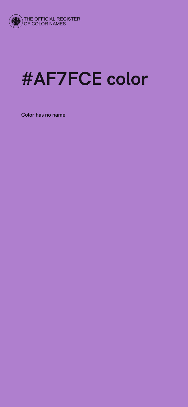 #AF7FCE color image