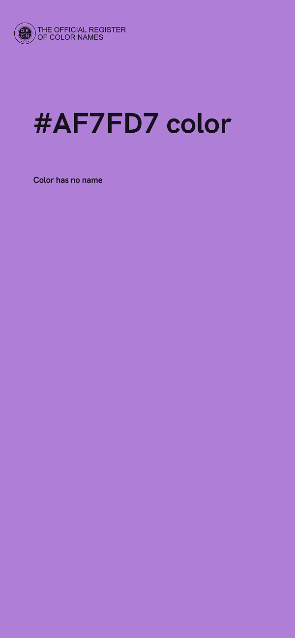 #AF7FD7 color image