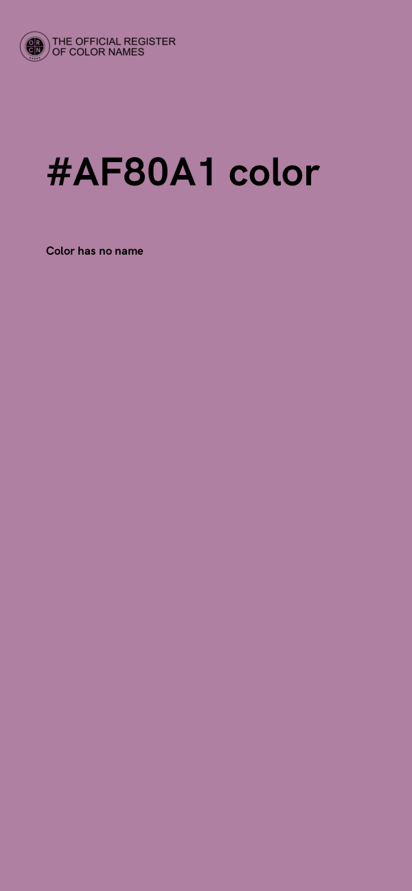 #AF80A1 color image