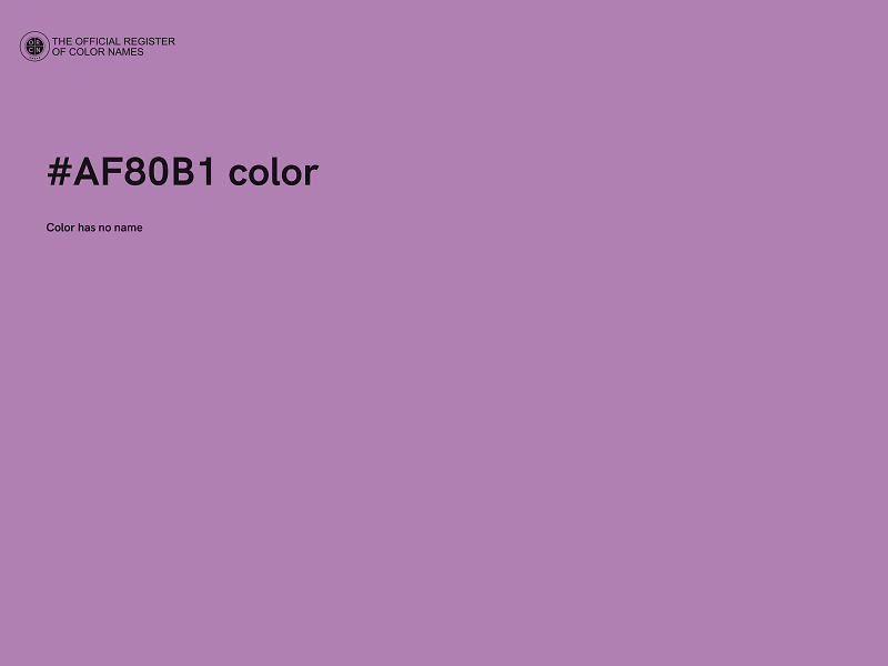 #AF80B1 color image