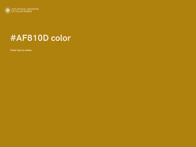 #AF810D color image
