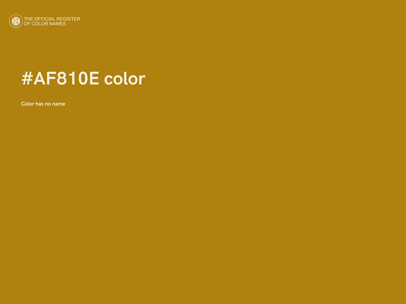 #AF810E color image