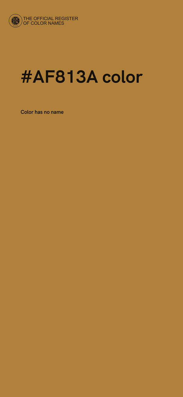 #AF813A color image