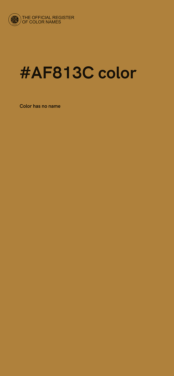 #AF813C color image