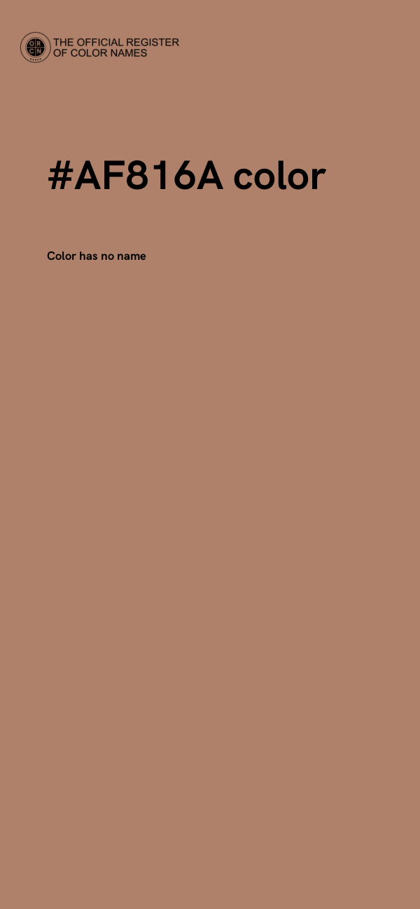 #AF816A color image